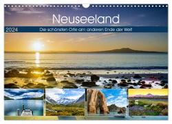 Neuseeland - Die schönsten Orte am anderen Ende der Welt (Wandkalender 2024 DIN A3 quer), CALVENDO Monatskalender