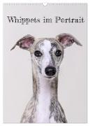 Whippets im Portrait (Wandkalender 2024 DIN A3 hoch), CALVENDO Monatskalender