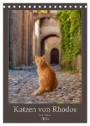 Katzen von Rhodos (Tischkalender 2024 DIN A5 hoch), CALVENDO Monatskalender