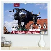 Unterwegs in Bietigheim-Bissingen (hochwertiger Premium Wandkalender 2024 DIN A2 quer), Kunstdruck in Hochglanz