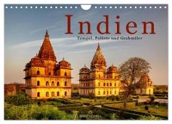Indien: Tempel, Paläste und Grabmäler (Wandkalender 2024 DIN A4 quer), CALVENDO Monatskalender