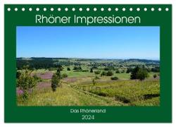 Rhöner Impressionen (Tischkalender 2024 DIN A5 quer), CALVENDO Monatskalender