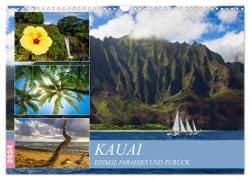 Kauai - Einmal Paradies und zurück (Wandkalender 2024 DIN A3 quer), CALVENDO Monatskalender