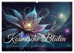 Kosmische Blüten (Wandkalender 2024 DIN A2 quer), CALVENDO Monatskalender