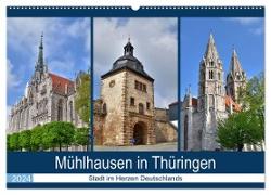 Mühlhausen in Thüringen - Stadt im Herzen Deutschlands (Wandkalender 2024 DIN A2 quer), CALVENDO Monatskalender