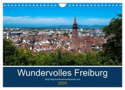 Wundervolles Freiburg (Wandkalender 2024 DIN A4 quer), CALVENDO Monatskalender
