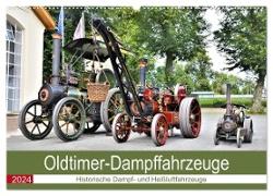 Oldtimer-Dampffahrzeuge. Historische Dampf- und Heißluftfahrzeuge (Wandkalender 2024 DIN A2 quer), CALVENDO Monatskalender