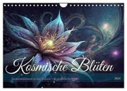 Kosmische Blüten (Wandkalender 2024 DIN A4 quer), CALVENDO Monatskalender