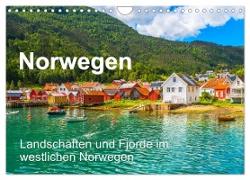 Norwegen - Landschaften und Fjorde im westlichen Norwegen (Wandkalender 2024 DIN A4 quer), CALVENDO Monatskalender