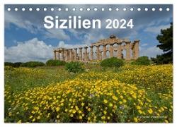 Sizilien 2024 (Tischkalender 2024 DIN A5 quer), CALVENDO Monatskalender