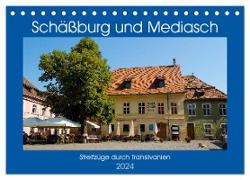 Schäßburg und Mediasch - Streifzüge durch Transilvanien (Tischkalender 2024 DIN A5 quer), CALVENDO Monatskalender