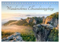 Wunderschönes Elbsandsteingebirge (Tischkalender 2024 DIN A5 quer), CALVENDO Monatskalender