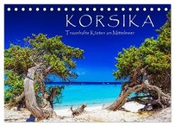 Korsika - Traumhafte Küsten am Mittelmeer (Tischkalender 2024 DIN A5 quer), CALVENDO Monatskalender