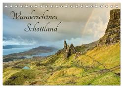 Wunderschönes Schottland (Tischkalender 2024 DIN A5 quer), CALVENDO Monatskalender