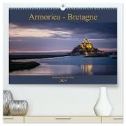 Armorica - Bretagne, Land am Ende der Welt (hochwertiger Premium Wandkalender 2024 DIN A2 quer), Kunstdruck in Hochglanz
