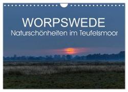 Worpswede - Naturschönheiten im Teufelsmoor (Wandkalender 2024 DIN A4 quer), CALVENDO Monatskalender