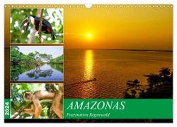 Amazonas - Faszination Regenwald (Wandkalender 2024 DIN A3 quer), CALVENDO Monatskalender