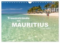 Traumstrände auf Mauritius (Wandkalender 2024 DIN A4 quer), CALVENDO Monatskalender
