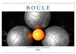 Boule. Konzentration - Sport - Entspannung (Wandkalender 2024 DIN A4 quer), CALVENDO Monatskalender