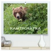 Aug in Aug mit den Braunbären in Kamtschatka (hochwertiger Premium Wandkalender 2024 DIN A2 quer), Kunstdruck in Hochglanz