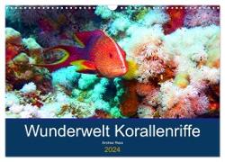Wunderwelt Korallenriffe (Wandkalender 2024 DIN A3 quer), CALVENDO Monatskalender