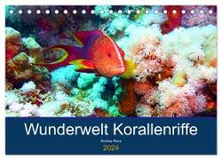 Wunderwelt Korallenriffe (Tischkalender 2024 DIN A5 quer), CALVENDO Monatskalender