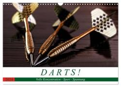 Darts. Konzentration - Sport - Spannung (Wandkalender 2024 DIN A3 quer), CALVENDO Monatskalender