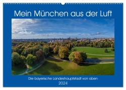 Mein München aus der Luft (Wandkalender 2024 DIN A2 quer), CALVENDO Monatskalender