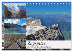 Zugspitze - Der höchste Berg Deutschlands (Tischkalender 2024 DIN A5 quer), CALVENDO Monatskalender
