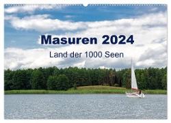 Masuren 2024 - Land der 1000 Seen (Wandkalender 2024 DIN A2 quer), CALVENDO Monatskalender