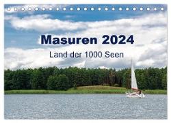 Masuren 2024 - Land der 1000 Seen (Tischkalender 2024 DIN A5 quer), CALVENDO Monatskalender