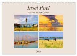 Insel Poel - Auszeit an der Ostsee (Wandkalender 2024 DIN A3 quer), CALVENDO Monatskalender