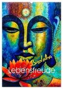 Lebensfreude Buddha (Wandkalender 2024 DIN A2 hoch), CALVENDO Monatskalender