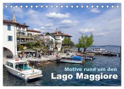 Motive rund um den See Lago Maggiore (Tischkalender 2024 DIN A5 quer), CALVENDO Monatskalender