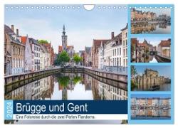 Brügge und Gent, eine Fotoreise durch die zwei Perlen Flanderns. (Wandkalender 2024 DIN A4 quer), CALVENDO Monatskalender