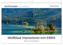 Weißblaue Impressionen vom EIBSEE Panoramabilder (Wandkalender 2024 DIN A4 quer), CALVENDO Monatskalender
