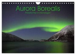 Aurora Borealis: Polarlichter in Norwegen (Wandkalender 2024 DIN A4 quer), CALVENDO Monatskalender