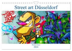 Street art Düsseldorf Michael Jaster (Wandkalender 2024 DIN A4 quer), CALVENDO Monatskalender
