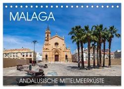 Malaga - andalusische Mittelmeerküste (Tischkalender 2024 DIN A5 quer), CALVENDO Monatskalender