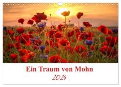 Ein Traum von Mohn (Wandkalender 2024 DIN A3 quer), CALVENDO Monatskalender