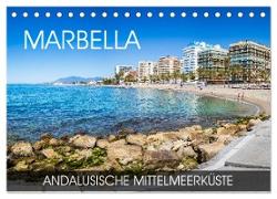 Marbella - andalusische Mittelmeerküste (Tischkalender 2024 DIN A5 quer), CALVENDO Monatskalender