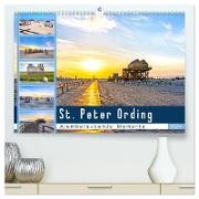 St. Peter Ording - Atemberaubende Momente (hochwertiger Premium Wandkalender 2024 DIN A2 quer), Kunstdruck in Hochglanz