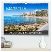 Marbella - andalusische Mittelmeerküste (hochwertiger Premium Wandkalender 2024 DIN A2 quer), Kunstdruck in Hochglanz
