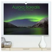 Aurora Borealis: Polarlichter in Norwegen (hochwertiger Premium Wandkalender 2024 DIN A2 quer), Kunstdruck in Hochglanz