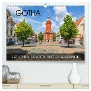 Gotha - zwischen Barock und Renaissance (hochwertiger Premium Wandkalender 2024 DIN A2 quer), Kunstdruck in Hochglanz