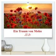 Ein Traum von Mohn (hochwertiger Premium Wandkalender 2024 DIN A2 quer), Kunstdruck in Hochglanz