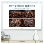 Surrealistische Traktoren (hochwertiger Premium Wandkalender 2024 DIN A2 quer), Kunstdruck in Hochglanz