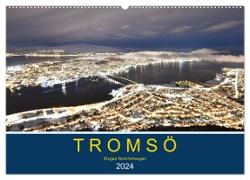 Tromsö, eisiges Nord-Norwegen (Wandkalender 2024 DIN A2 quer), CALVENDO Monatskalender