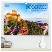 BODENSEE Drei Länder - ein See (hochwertiger Premium Wandkalender 2024 DIN A2 quer), Kunstdruck in Hochglanz