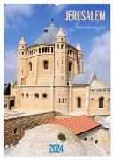 Jerusalem - Jeruschalajim (Wandkalender 2024 DIN A2 hoch), CALVENDO Monatskalender